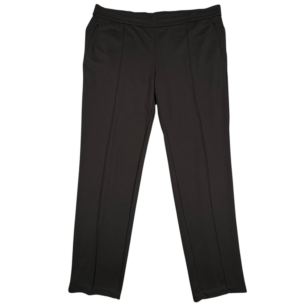 Emporio Armani Track Pants Men XXL Black Modal Wool Drawstring Joggers NWOT